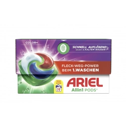 ARIEL 3w1 Color+ Kapsułki do Prania 19 szt.